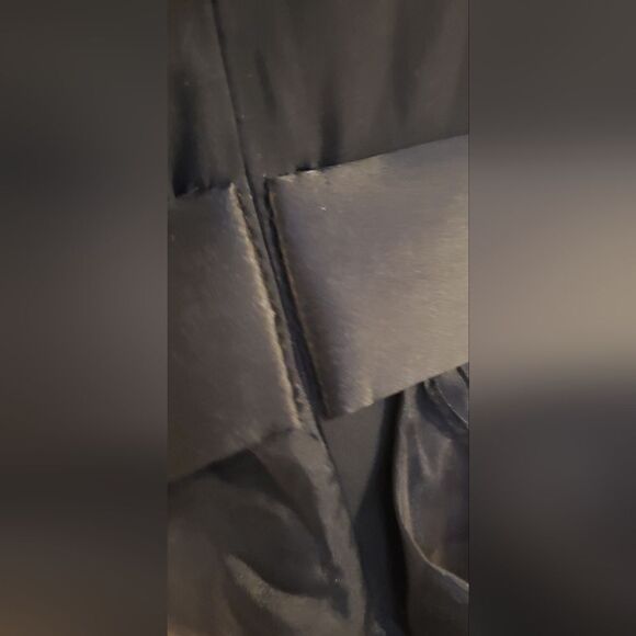 Marchesa Notte Black Silk Ruffle Mini Dress Elegant Party Cocktail Dress - Picture 8 of 15